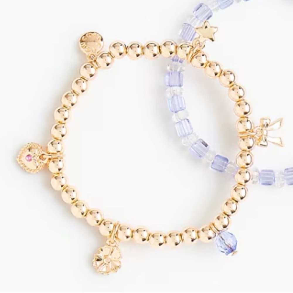 NWOT j crew Girls' charm bracelet gold